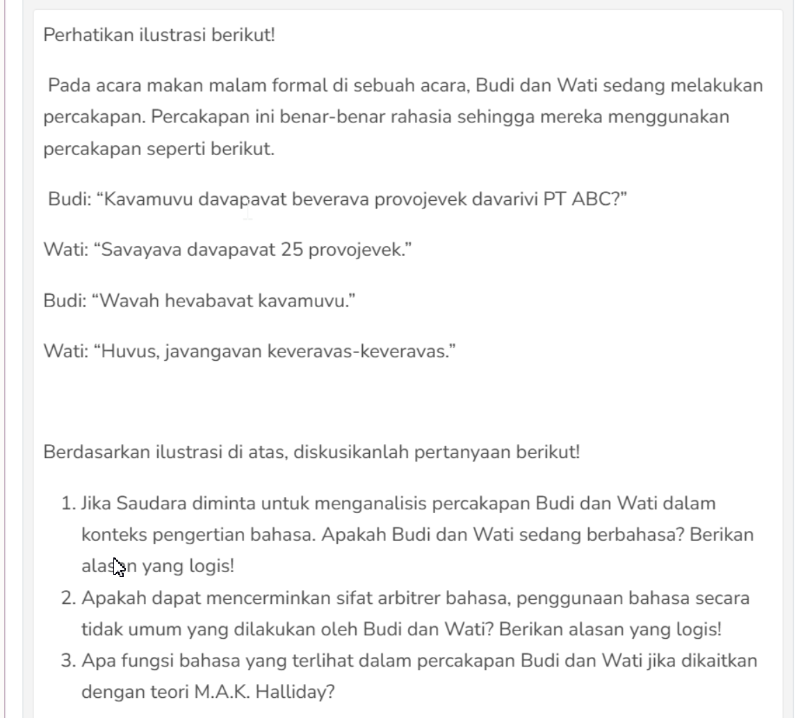 screenshot pertanyaan